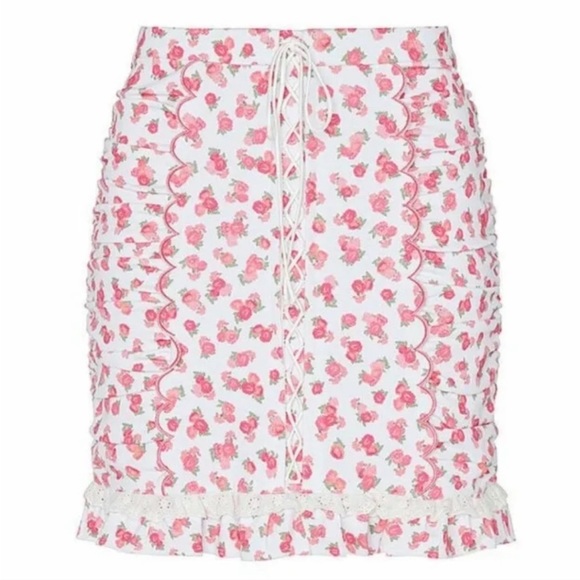 For Love and Lemons Baby Blooms Skirt XS - Picture 4 of 8